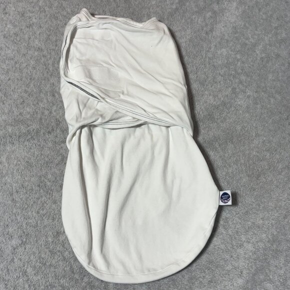 Nested Bean Zen Swaddle Classic Baby ONE SIZE 0-6 Months 7-18 lbs Weighted White - Picture 2 of 6